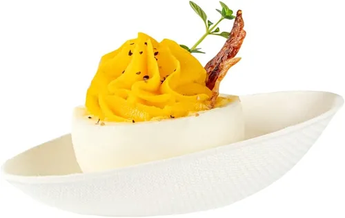 Miniatura 9 de Restaurantware Platos de degustación sin PFAS añadido de 3.2 x 2.1 pulgadas, 100 platos desechables, compostables para el hogar, aptos