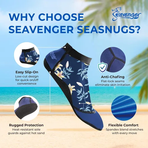 Miniatura 3 de Seavenger SeaSnugs - Calcetines de voleibol de playa de corte bajo Negro