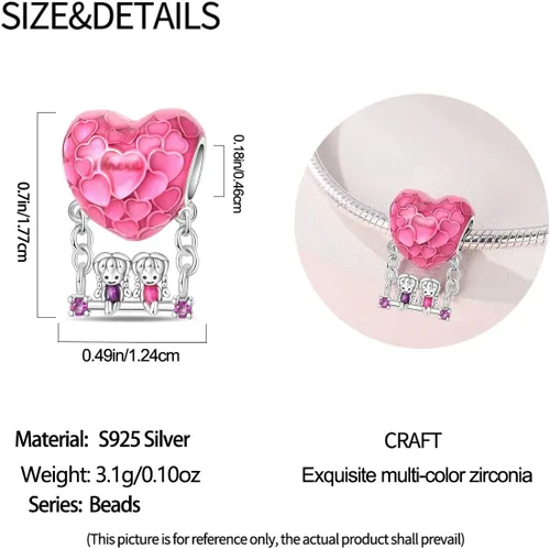 Miniatura 179 de KUNSIR Los abalorios se adaptan a pulseras Pandora para mujer, plata de ley 925, cuentas colgantes de joyería para niñas, dijes de feliz cumpleaños