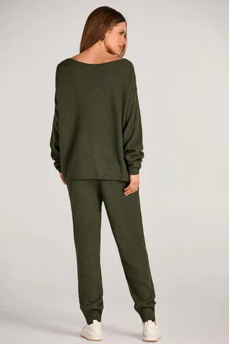 Miniatura 2 de PRETTYGARDEN Conjunto de 2 piezas para mujer, sudadera de manga larga y pantalones largos, ropa de descanso