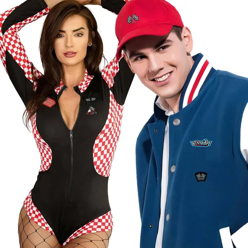 Miniatura 4 de Parches de carreras a cuadros F1, juego de 6 parches bordados en 3D para planchar o coser con banderas a cuadros, trofeo ganador y diseño de coche