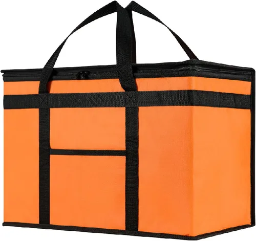 Miniatura 13 de NZ home Bolsa de enfriador XXL PRO aislada y duradera para entrega y compras de comestibles con cremallera superior, para calentar alimentos