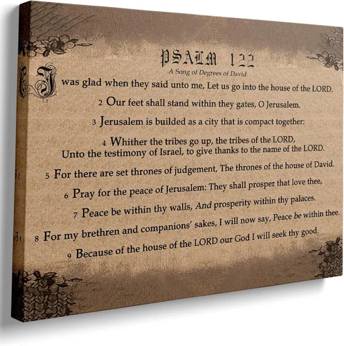 Miniatura 7 de ART Salmo 23 En Español - Lienzo para pared, decoración de pared cristiana de Jesús con cordero, versículo bíblico en español para sala de estar