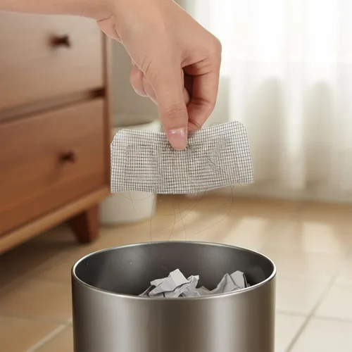 Miniatura 6 de Cubierta de Drenaje de Ducha Desechable Captador de Pelo, 2026 Mejora de 3.94 Pulgadas Cuadradas, Pegatinas para Drenaje de Piso Captador de Pelo