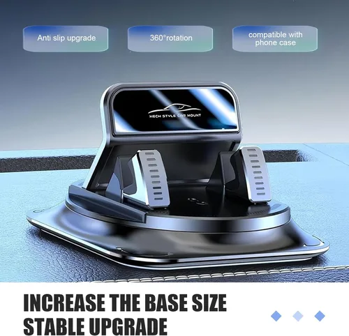 Miniatura 4 de Soporte para teléfono móvil para tablero de instrumentos, rotación de 360 grados, soporte de navegación antideslizante, bloqueo automático