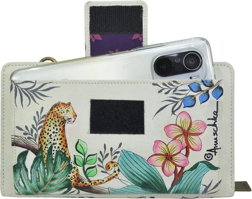 Miniatura 3 de Anuschka Women's Hand-Painted Genuine Leather RFID Blocking Organizer Wallet