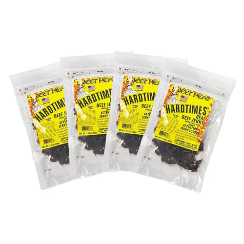 Miniatura 11 de Hardtimes Carne seca hecha a mano, sabor original, paquete de 4 bolsas de 2.25 onzas