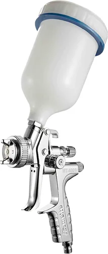 meite Boquilla de 0.06 pulgadas, 30 PSI de alimentación por gravedad, diseño HVLP, pistola de pulverización de aire profesional - MT-4001-14G