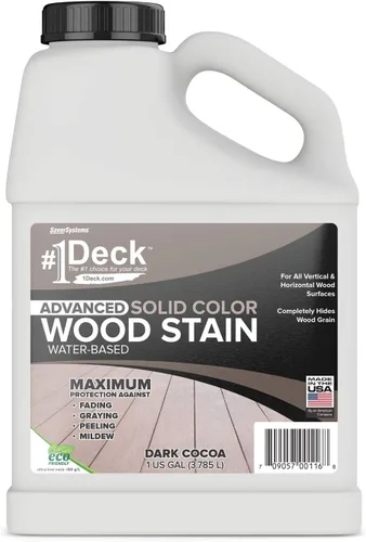 Miniatura 6 de #1 Deck – Tinte superior para madera de colores sólidos para cubiertas, vallas y revestimiento, 1 galón (3.78 L)