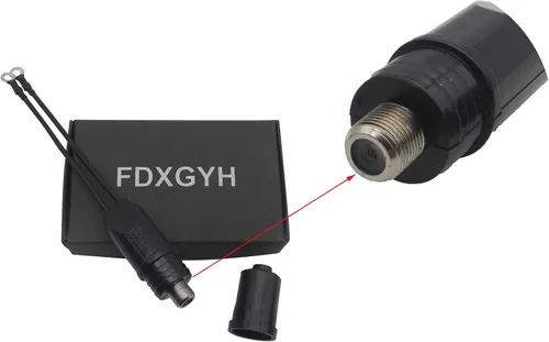 Miniatura 5 de FDXGYH Conector de antena de TV al aire libre 2pcs Transformador a juego de 300 Ohm a 75 Ohm Adaptador de cable coaxial UHF VHF FM
