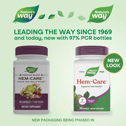 Miniatura 2 de Nature's Way Premium Hem-Care - Mezcla única para la salud de las venas*, con vitaminas C y E, colina, calcio, fósforo, extracto de castaño