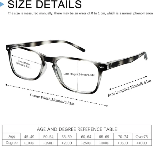 Miniatura 3 de Gafas de lectura para mujer, paquete de 6 unidades, con bloqueo de luz azul, bisagra de resorte, patrón ligero, con estampado para mujeres y lectoras