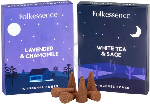 Miniatura 16 de Folkulture Conos de Incienso Perfumados Juego de 6 (120 Conos) con Porta Conos de Incienso Incienso de Lavanda, Palo Santo, Incienso de Sándalo