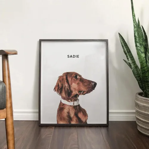 Miniatura 8 de Furrlio Retrato de mascotas de tus fotos - Regalos conmemorativos para perros por pérdida de perro, regalo personalizado para su cumpleaños, regalo
