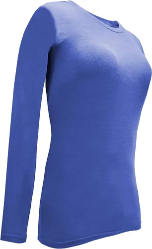 Miniatura 17 de Natural Uniforms Camiseta Under Scrub para mujer, cuello redondo, manga larga, paquete de 3, paquete múltiple de 3