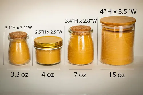 Miniatura 3 de BeeTheLight Vela de Cera de Abeja en Tarro - 100% Cera de Abeja Pura de EE.UU. en Recipiente de Vidrio - Vainilla y Miel