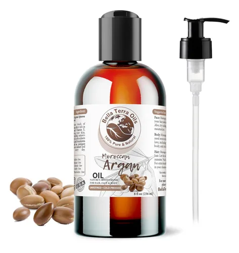 Miniatura 11 de Bella Terra Oils - Aceite de argán de 2 onzas - Aceite para el cabello encrespado, lleno de vitamina E y grasas Omega, el mejor suero para pieles