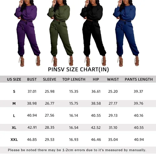 Miniatura 7 de PINSV Trajes de dos piezas para mujer, trajes de entrenamiento