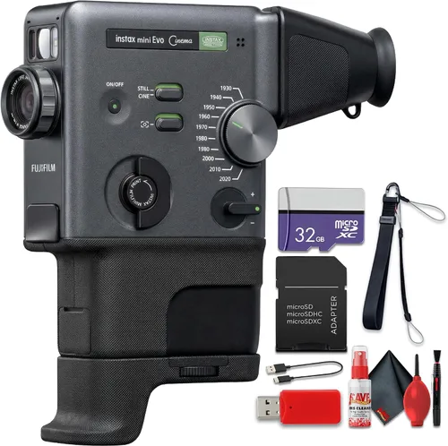 Miniatura 9 de FUJIFILM instax mini Evo Cinema Hybrid - Paquete de cámara instantánea, impresora de cámara 3 en 1 con Bluetooth + Gen Dial para 10 efectos