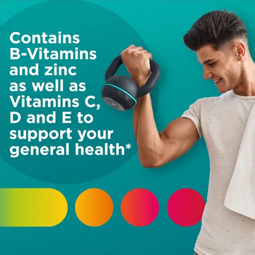 Miniatura 18 de Centrum Gomitas multivitamínicas para hombre, sabores de frutas tropicales hechas de sabores naturales, 100 unidades, suministro para 50 días