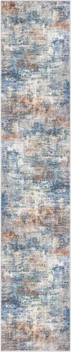 Miniatura 985 de IOHOUZE Alfombra abstracta lavable de 3 x 12 pies para pasillos, antideslizante para cocina, camino de entrada de lana sintética para interiores