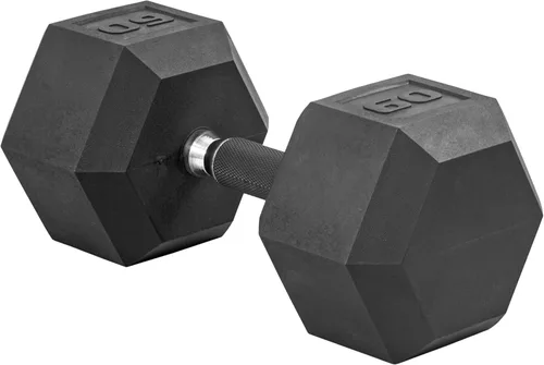 Miniatura 49 de CAP Barbell Peso de la mancuerna hexagonal recubierta, individual, 10-120 libras, múltiples opciones