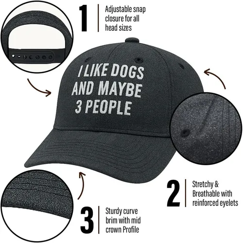 Miniatura 8 de Crazy Dog T-Shirts Sombreros de pesca divertidos Gorras gráficas de peces divertidos