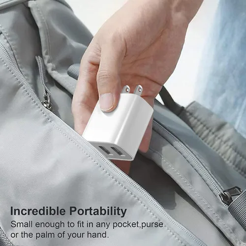 Miniatura 9 de Cargador de pared USB de 3 puertos, compatible con iPhone 14/13/12/11 Pro Max, Mini, SE, XR, XS Max, XS, X,8 Plus, iPad Pro, Air, Mini, Samsung