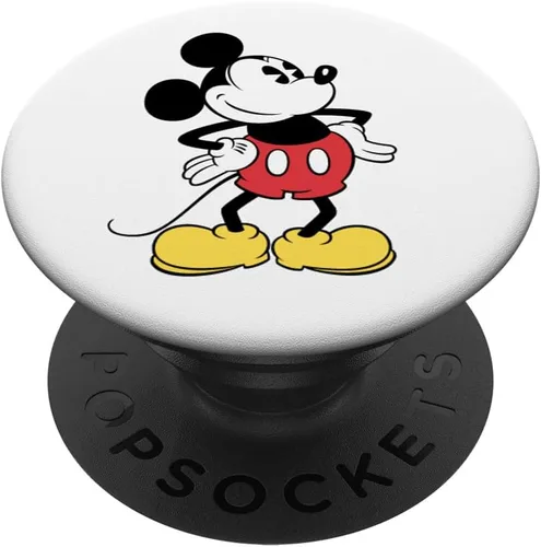 Disney Mickey Mouse Manos en las caderas Pose PopSockets PopGrip: agarre intercambiable para teléfonos y tabletas