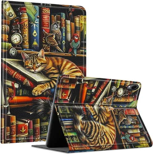 Miniatura 101 de Slim Case for Samsung Galaxy Tab S10 Lite / S10 FE / S9 FE 10.9" & Galaxy Tab S9 11", Multi-Angle Stand PU Leather Smart Folio Cover with Soft TPU