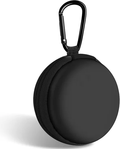 Miniatura 12 de Estuche cuadrado para auriculares, bolsa de almacenamiento portátil de EVA, organizador de accesorios para teléfono celular con mosquetón