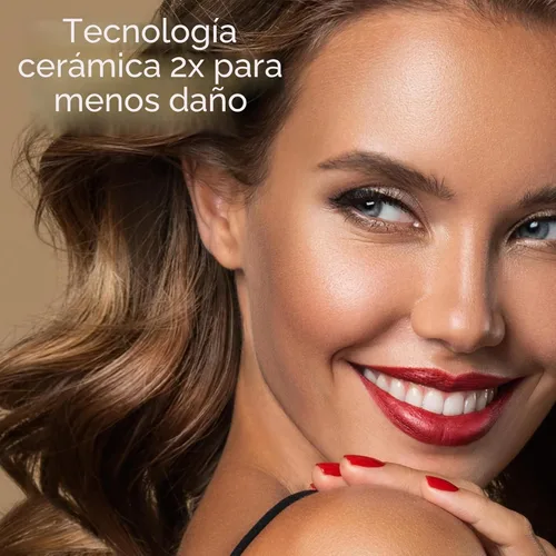 Miniatura 6 de Conair Varita rizadora cónica de cerámica doble, se estrecha de 1¼ pulgadas a ¾ pulgadas para producir ondas playeras, 30 ajustes de calor