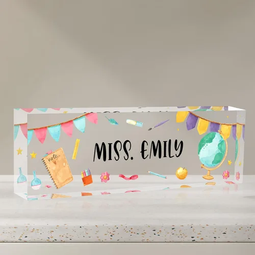 Miniatura 18 de Gowelly Placa de nombre personalizada para escritorio de oficina, placas de nombre personalizadas para escritorio, regalos personalizados