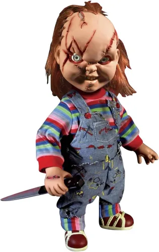 Miniatura 4 de Mezco Toyz Juegos para niños Figura de acción Chucky que habla, megaescala, 15 pulgadas