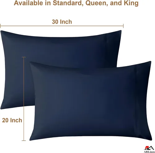 Miniatura 87 de ARlinen Juego de sábanas divididas tamaño Queen, 5 piezas, 100% algodón egipcio para camas ajustables, bolsillo profundo de hasta 16 pulgadas, juego