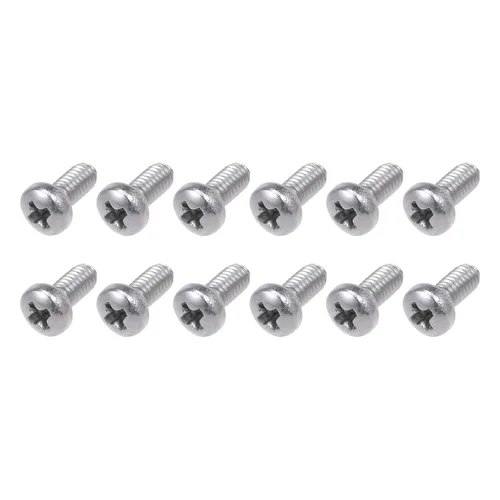Miniatura 13 de METALLIXITY Tornillos de máquina (M2 x 0.118 in), 30 unidades, pernos Phillips cruzados de acero inoxidable 304, para instalación de muebles