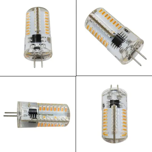 Miniatura 6 de ZHENMING Bombilla LED G4 de 110 V - 130 V, 120 V, regulable, 3 W (equivalente a halógeno de 20 W, 30 W), lámpara blanca fría de 6000 K