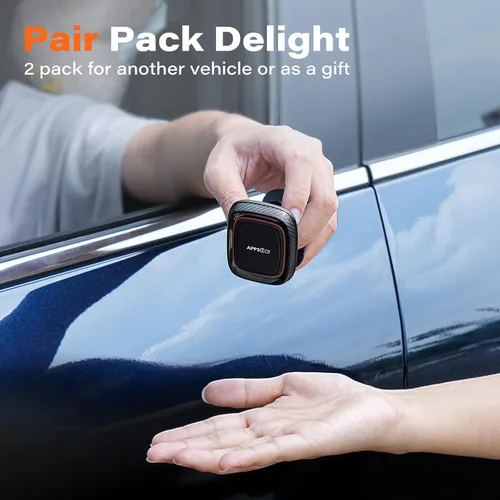 Miniatura 6 de APPS2Car [Paquete de 2] Soporte magnético para teléfono para automóvil, imán súper fuerte, soporte de teléfono para automóvil, tablero