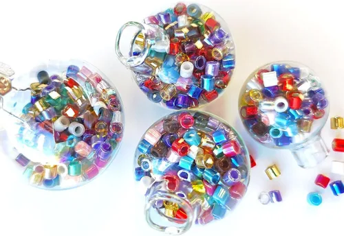 Miniatura 2 de 0.71 oz Delica Seed Beads 8/0, Miyuki Japanese Beads, Mix 1 Cuentas Delica 8/0