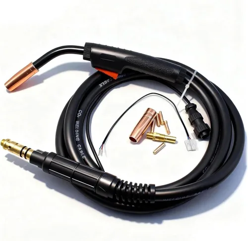 Miniatura 12 de 5PK MIG Boquilla de gas de soldadura 21-50 1/2" para Lincoln Magnum 100L K530 Series & Century & Tweco Mini/#1 Pistola de soldadura