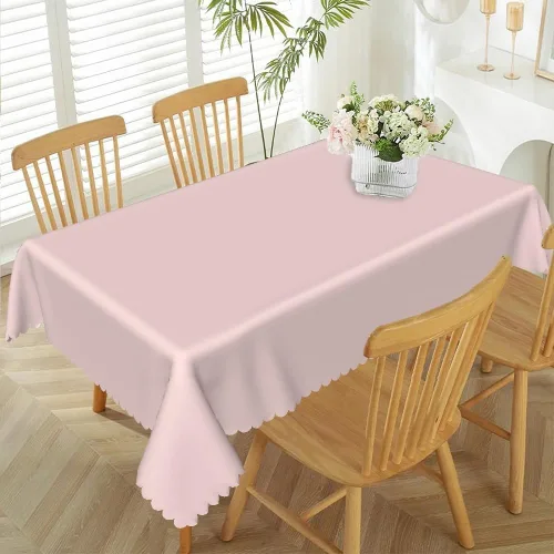 Miniatura 26 de 52x70inches Apple Green Tablecloth Heavy Duty Washable Polyester Fabric Table Cloth Rectangular Solid Color Table Cover for Kitchen Dining Room