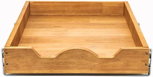 Miniatura 7 de DINDON Organizador de cajones extraíble (14 pulgadas de ancho x 18 pulgadas de profundidad) de 1 nivel, cajón de estante deslizante de madera
