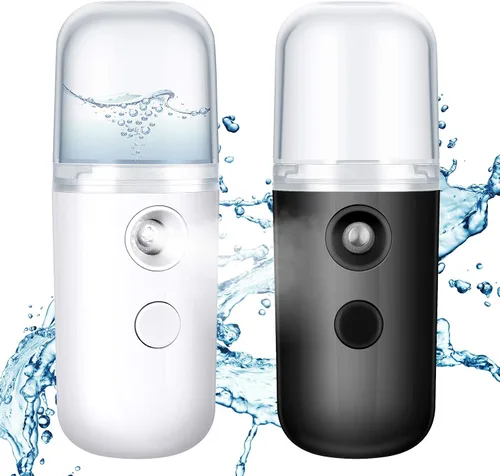 Miniatura 7 de Honoson 2 Nano Vaporizador Facial Portátil Nano Mister para Extensiones de Pestañas Recargable por USB 1 oz Aparato de Cuidado de la Piel Mano