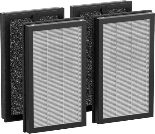 Miniatura 19 de Filtro de repuesto HE401 para purificador de aire Shark 4 compatible con purificador de aire con ventilador Shark 4 HE400, HE401C, HE401NP, HE402