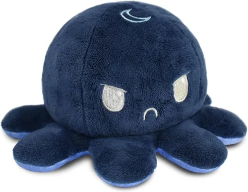 Miniatura 31 de TeeTurtle - El Peluche de Pulpo Reversible Original - Azul Claro + Azul Oscuro - Lindos Animales de Peluche Sensoriales Fidget Que Muestran Tu
