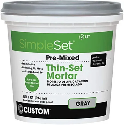 Miniatura 2 de CUSTOM BLDG PRODUCTS SimpleSet Mortero de Fraguado Premezclado 1 QT (Paquete de 2)