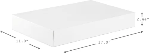 Miniatura 3 de Hallmark Cajas de regalo XL de 17 pulgadas con tapas (12 cajas de bata blanca, blancas) para cumpleaños, graduaciones, Navidad, bodas, despedidas