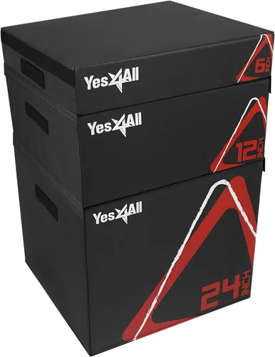 Miniatura 11 de Yes4All Caja pliométrica ajustable de espuma suave, entrenador de saltos - Para ejercicios pliométricos y acondicionamiento, múltiples variaciones