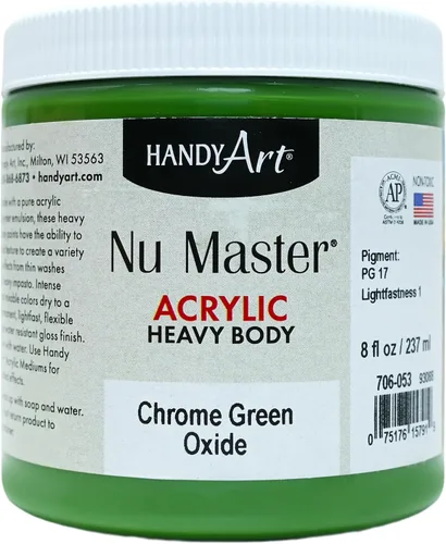 Miniatura 24 de Handy Art Nu Master - Pintura acrílica de cuerpo pesado, 8 onzas, carmesí Alizarin