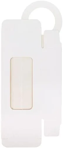 Miniatura 7 de ClearBags Caja de botella de vino de papel blanco con ventana, tamaño: 2 1/4 "x 1 1/8" x 3 7/8", cajas de regalo plegables colgantes, sostiene